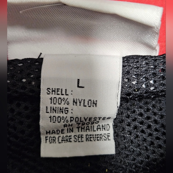 Vintage 90s Y2K K-Swiss Red Black Windbreaker Jacket Mens Size Large - Picture 7 of 11